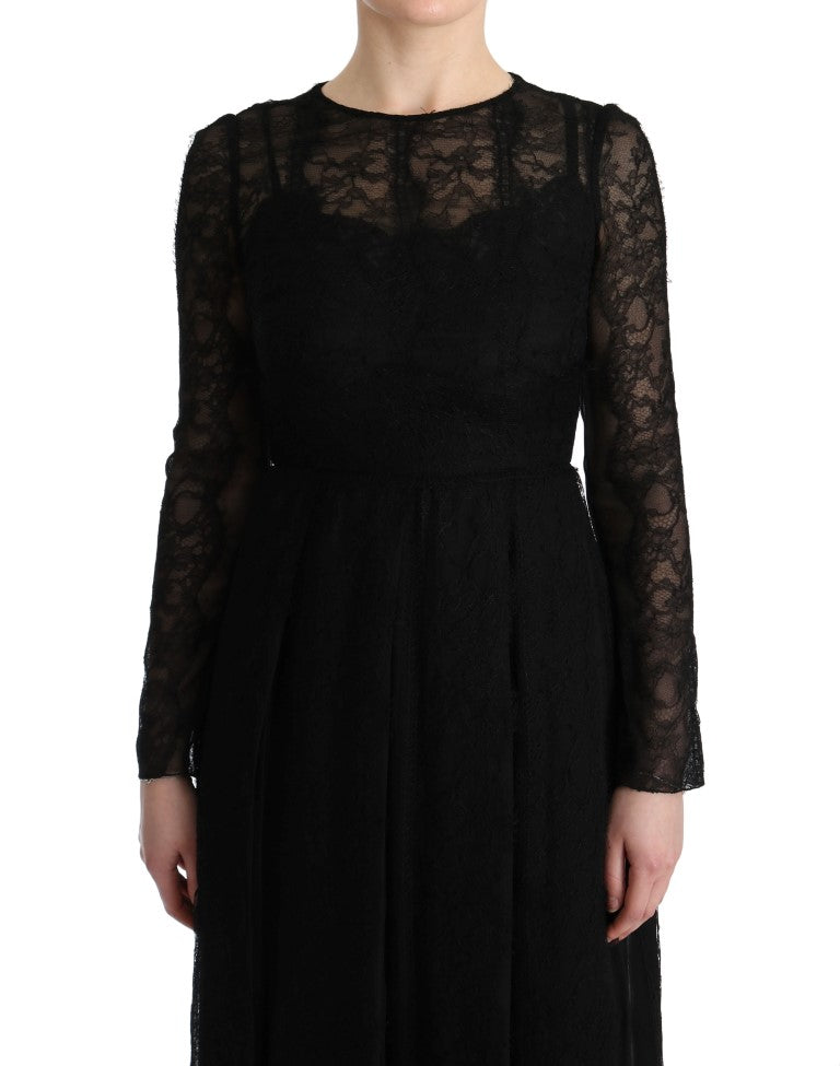 Dolce & Gabbana Black Long Dress for Women additional view