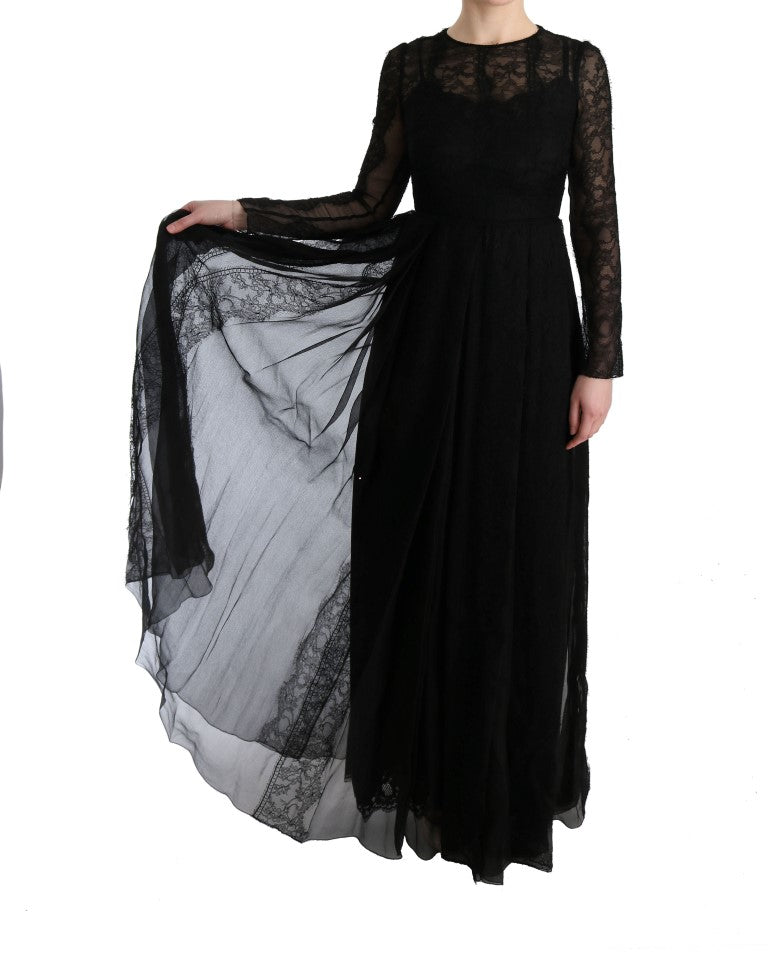 Dolce & Gabbana Black Long Dress for Women additional view
