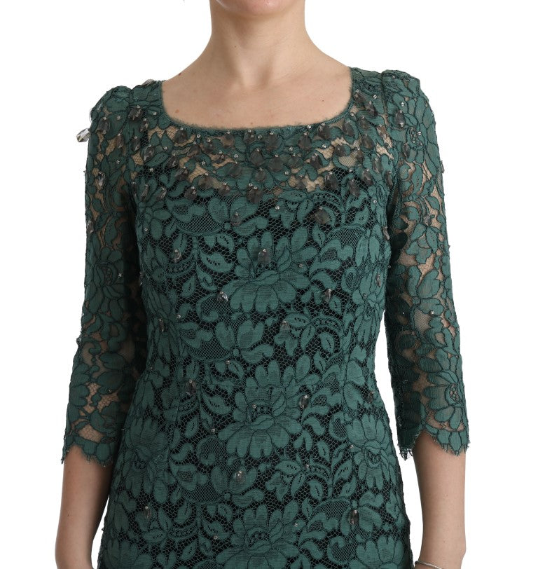 Dolce & Gabbana Green Long Dress for Women additional view