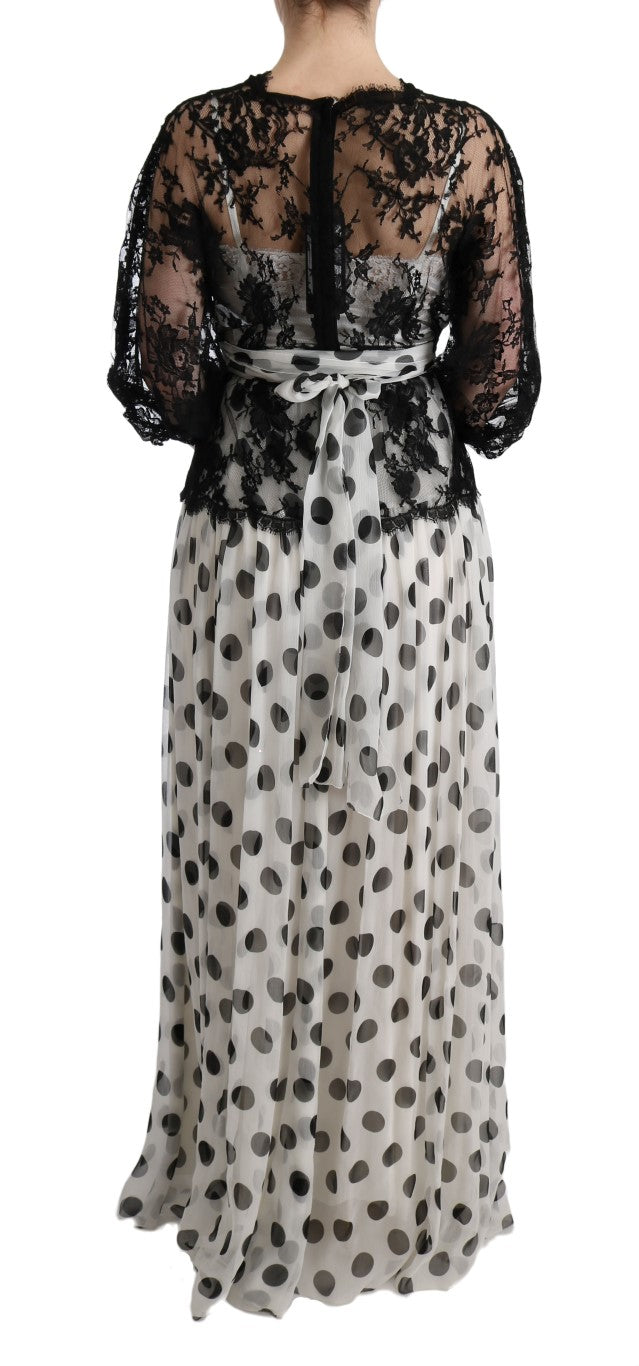 Dolce & Gabbana Black Long Dress for Women detail view