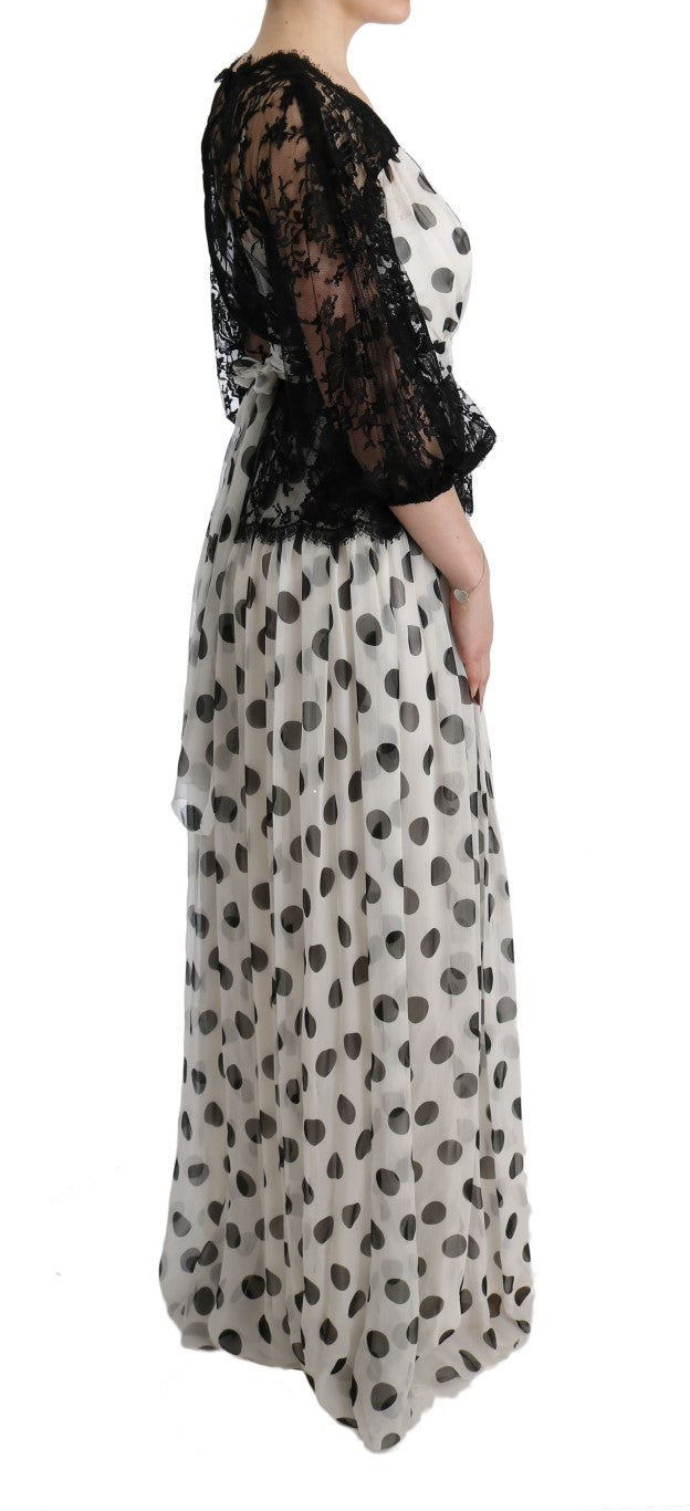 Dolce & Gabbana Black Long Dress for Women side view