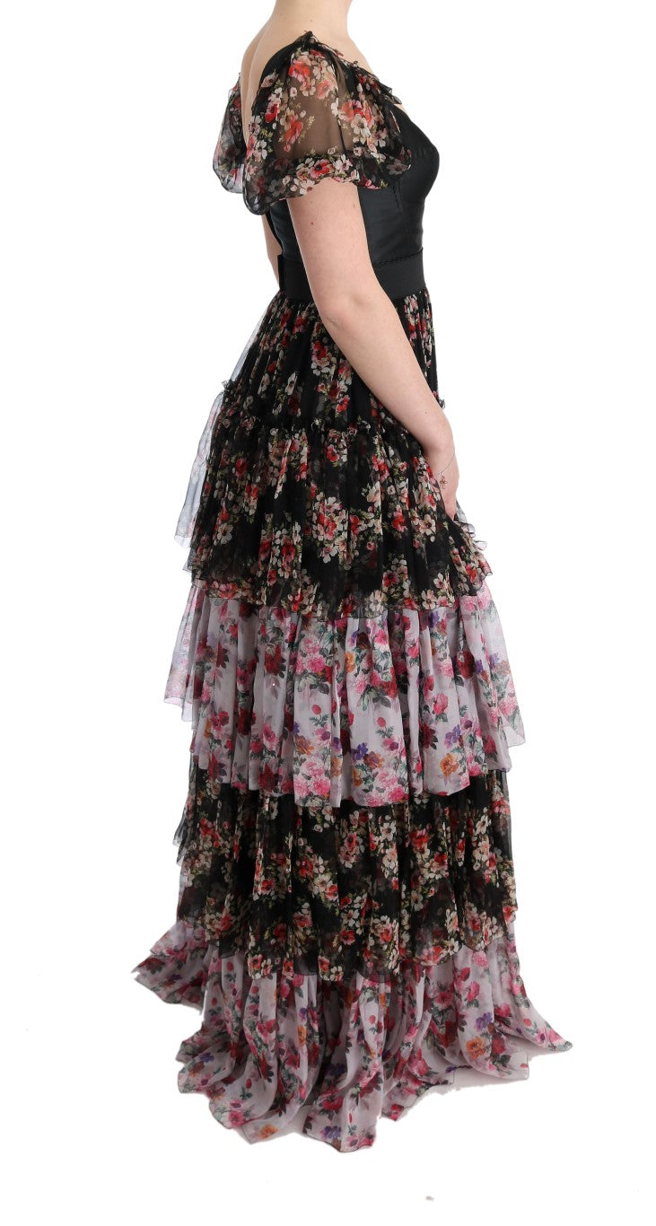 Dolce & Gabbana Multicolor Long Dress for Women side view