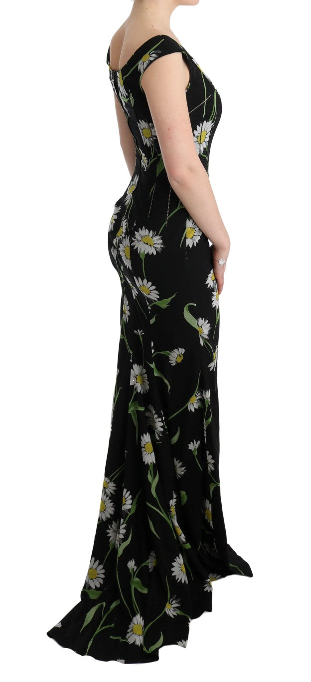 Dolce & Gabbana Black Long Dress for Women side view