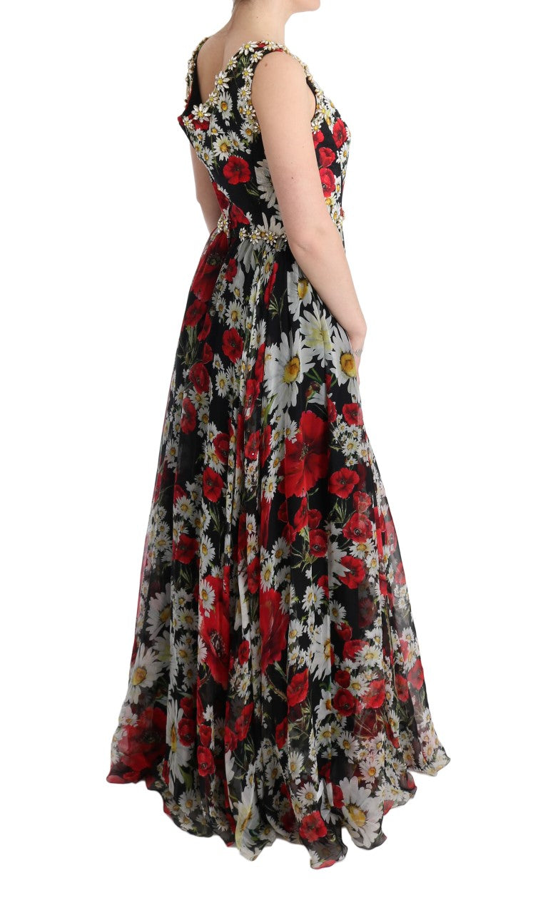 Dolce & Gabbana Multicolor Long Dress for Women side view