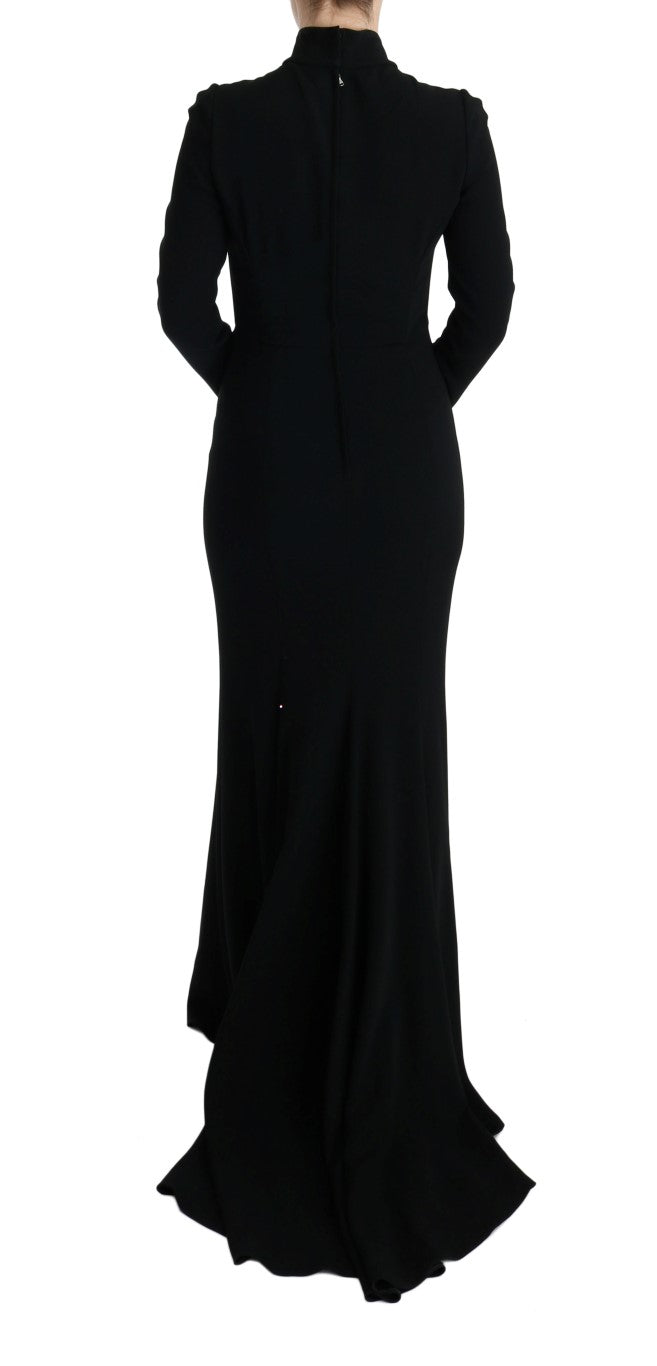 Dolce & Gabbana Black Long Dress for Women detail view