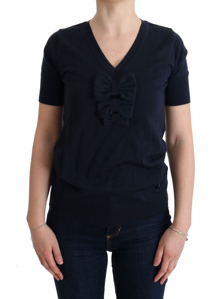 MARGHI LO' Blue T-Shirt for Women