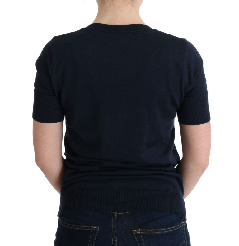 MARGHI LO' Blue T-Shirt for Women detail view