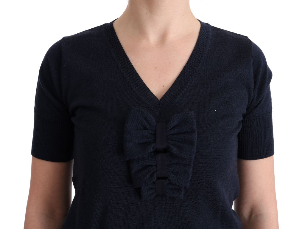 MARGHI LO' Blue T-Shirt for Women side view