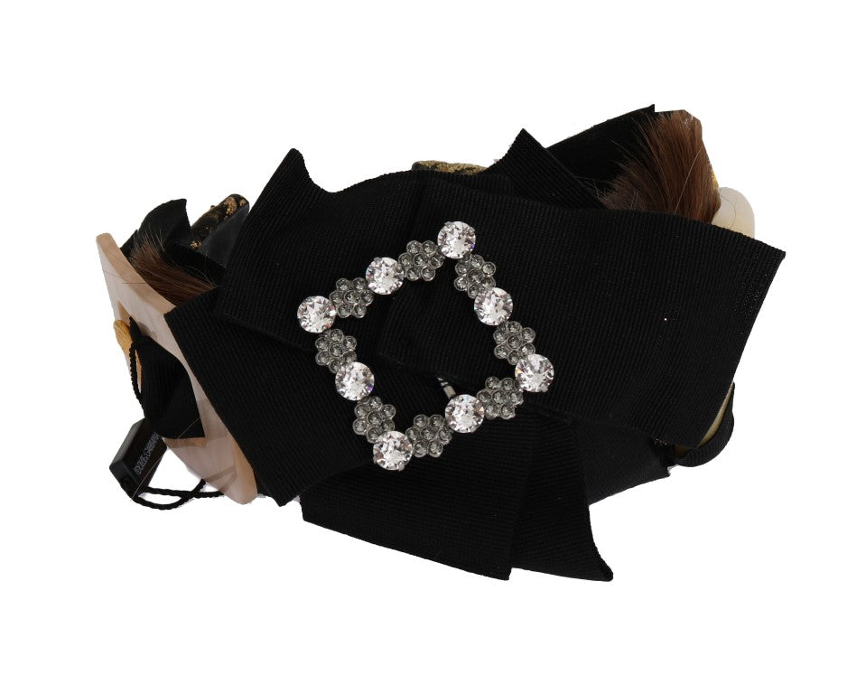 Dolce & Gabbana Black Headbands for Women side view
