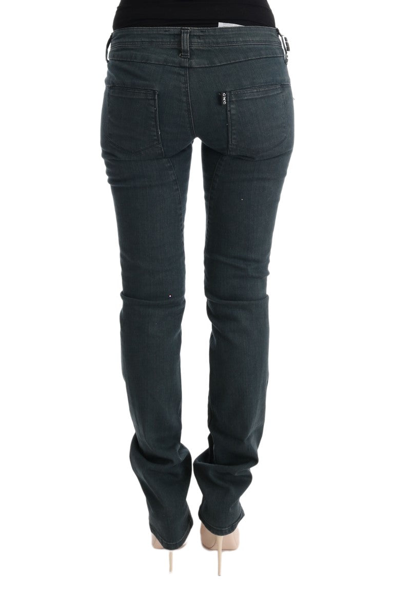 Costume National Grey Slim Fit Jeans for Women detail view