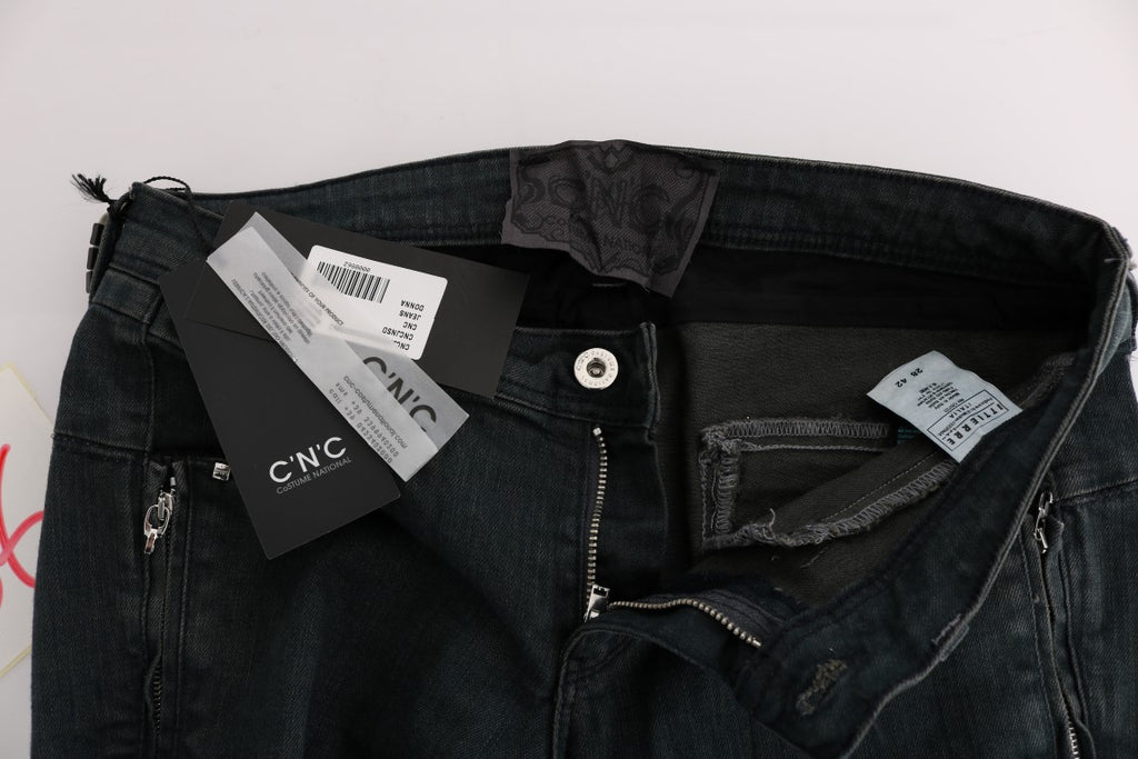 Costume National Grey Slim Fit Jeans for Women additional view