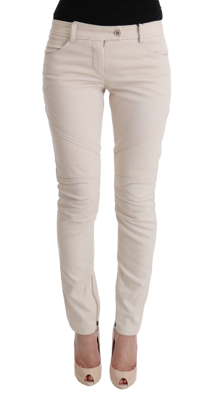 Ermanno Scervino White Slim Fit Jeans for Women