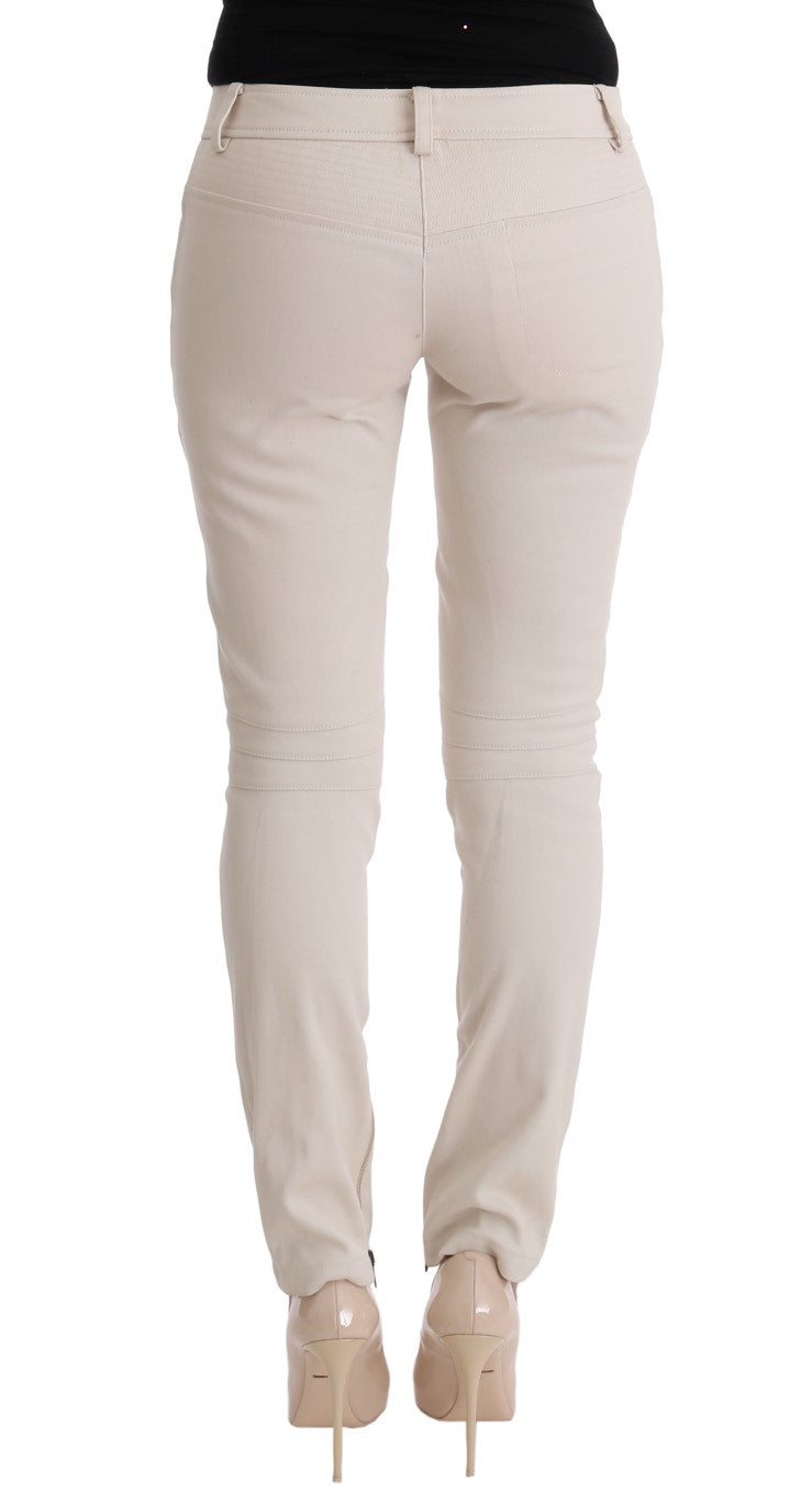 Ermanno Scervino White Slim Fit Jeans for Women detail view
