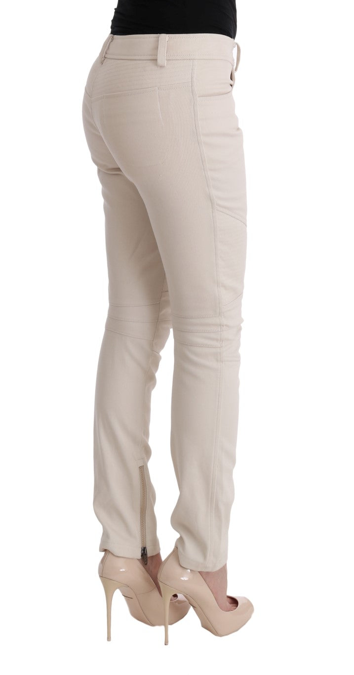 Ermanno Scervino White Slim Fit Jeans for Women side view