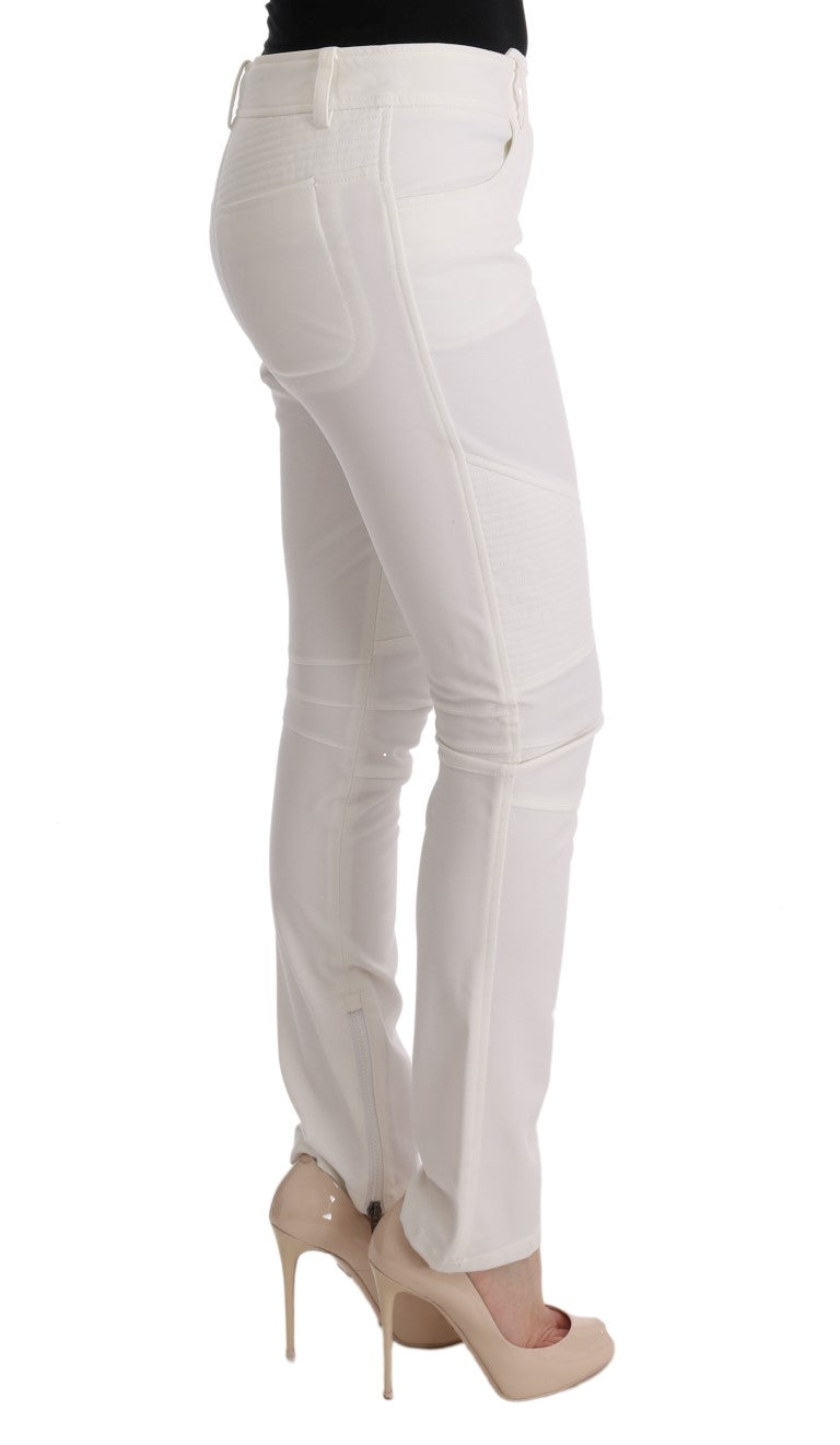 Ermanno Scervino White Casual Pants for Women side view