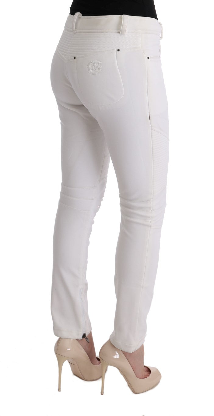 Ermanno Scervino White Casual Pants for Women side view