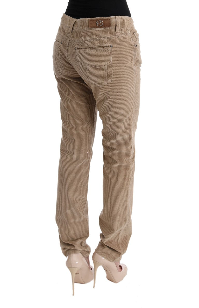Ermanno Scervino Beige Casual Pants for Women side view