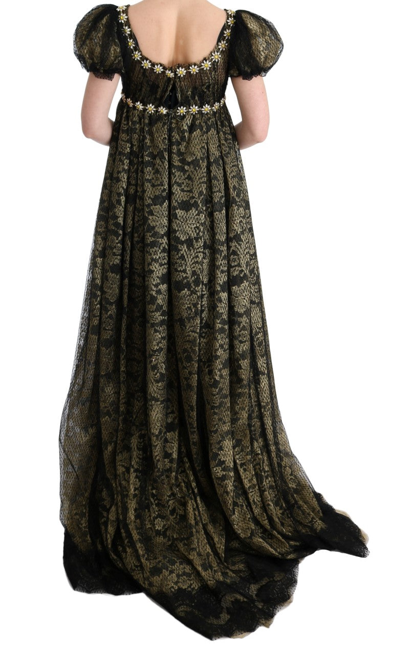 Dolce & Gabbana Black Long Dress for Women detail view
