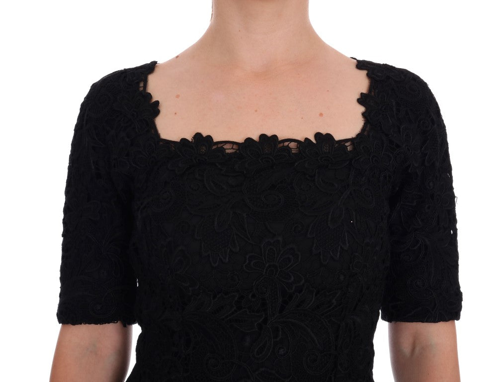 Dolce & Gabbana Black Midi Dress for Women additional view