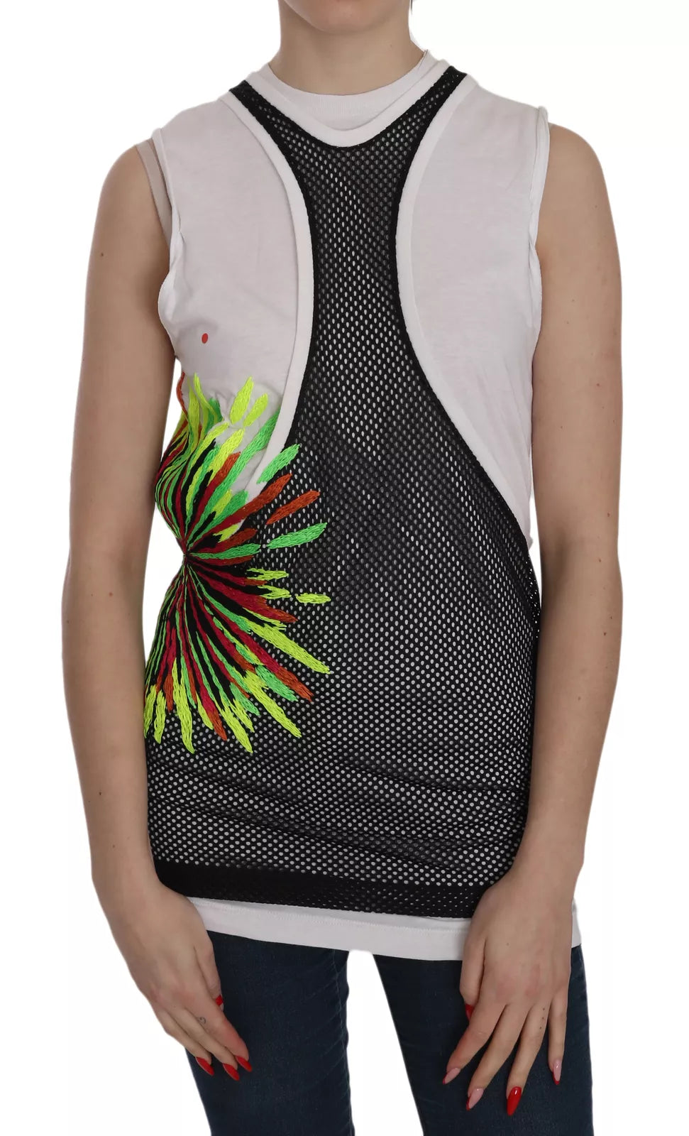Dsquared² Black Sleeveless T-Shirt for Women
