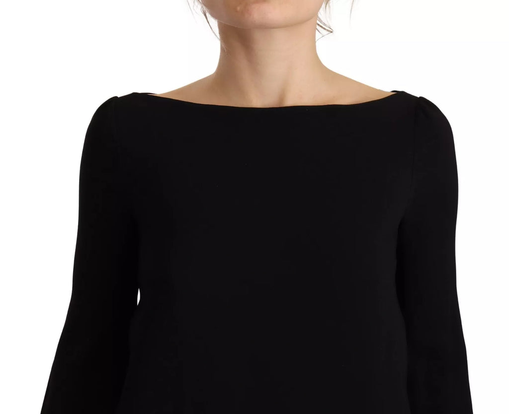 Dsquared² Black Long Dress for Women side view