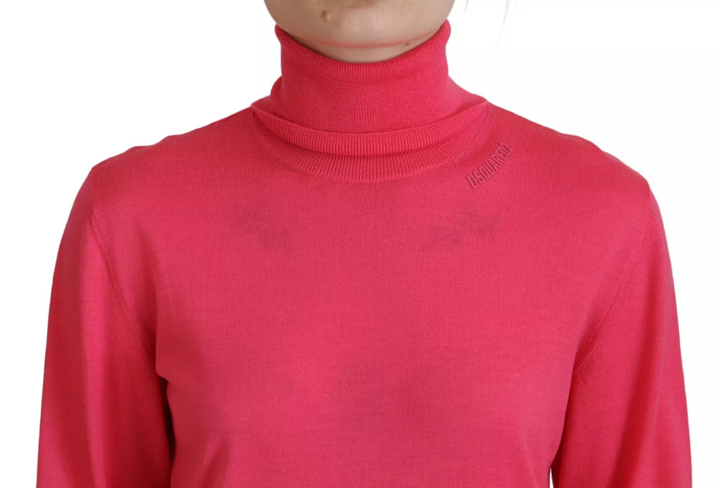 Dsquared² Pink Turtleneck for Women detail view