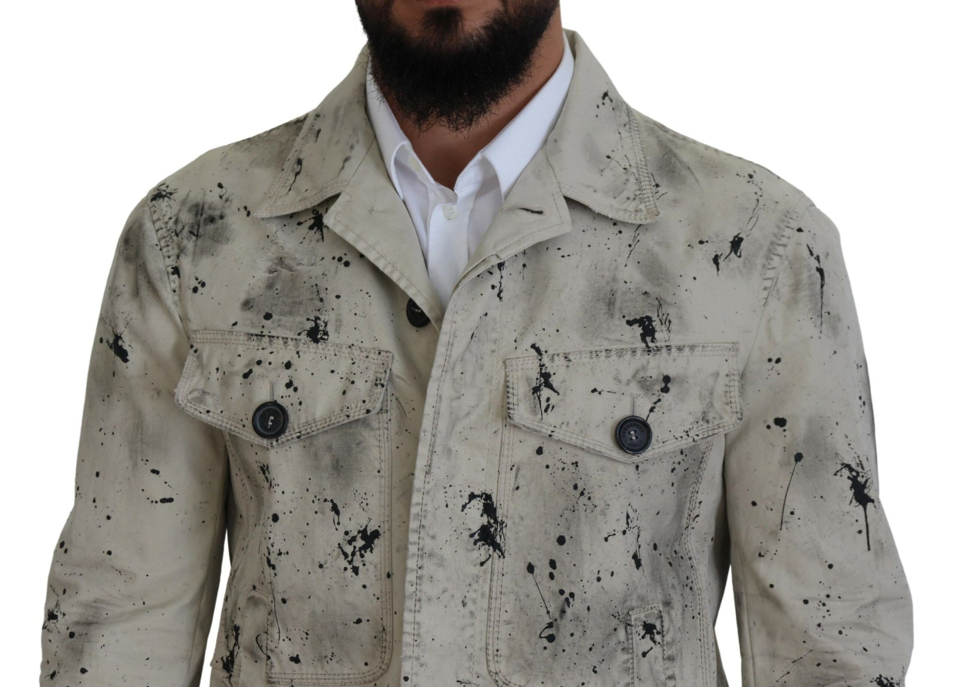 Dsquared² Off White Jacket side view