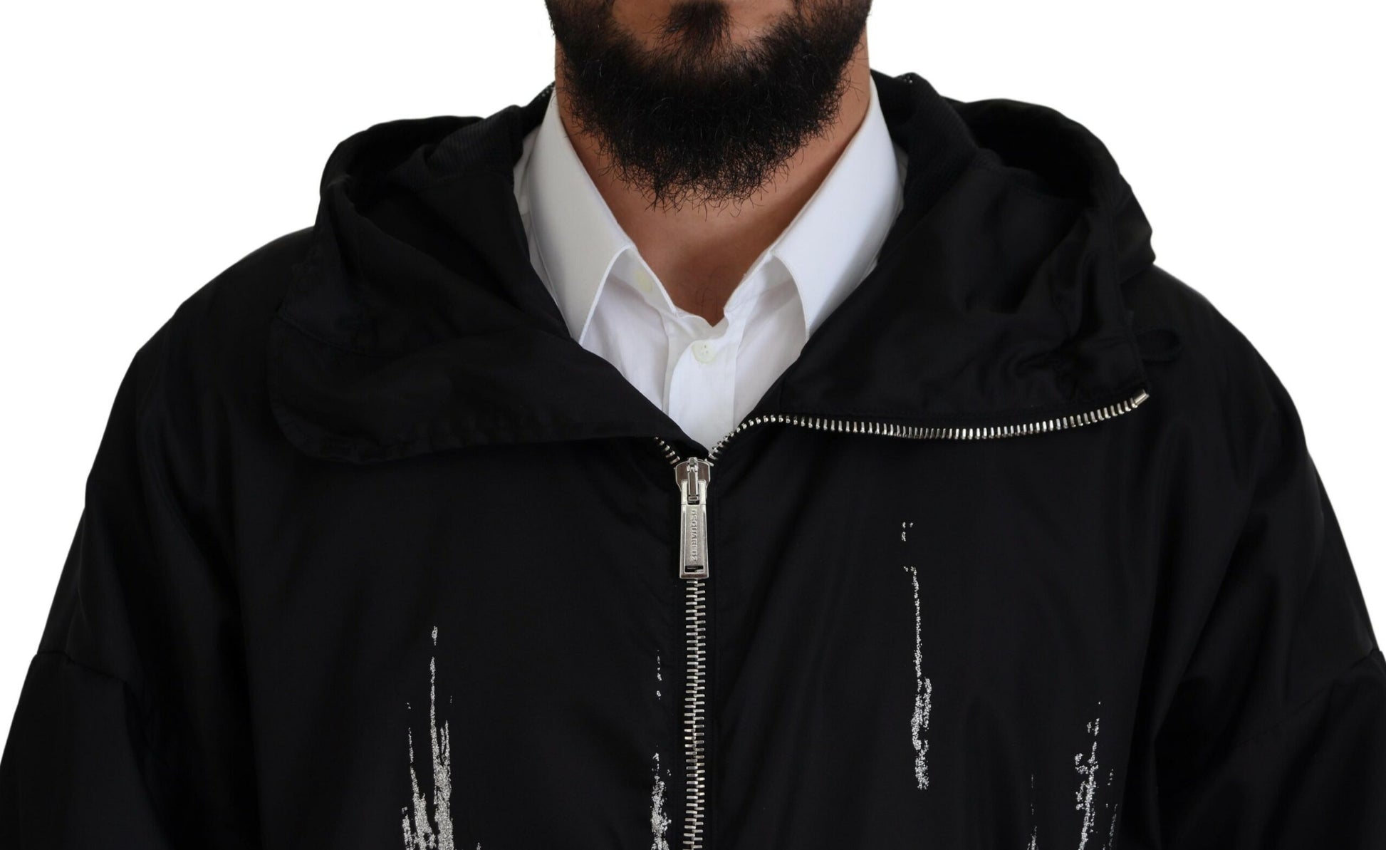 Dsquared² Black Coat for Men side view