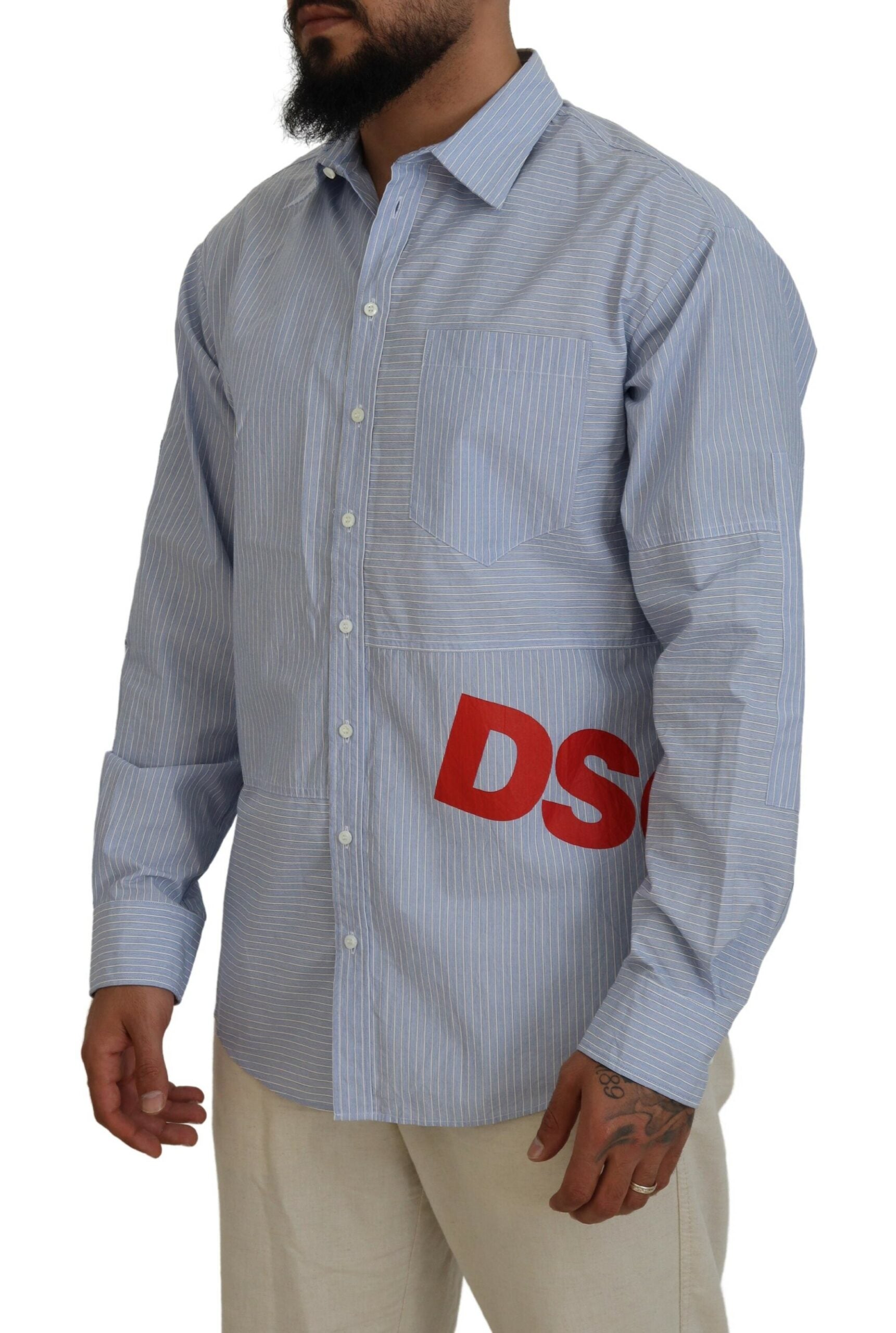 Dsquared² Blue Dress Shirt for Men alternate view