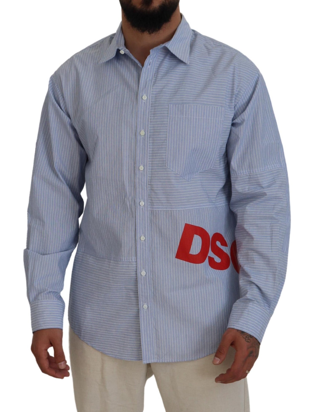 Dsquared² Blue Dress Shirt for Men