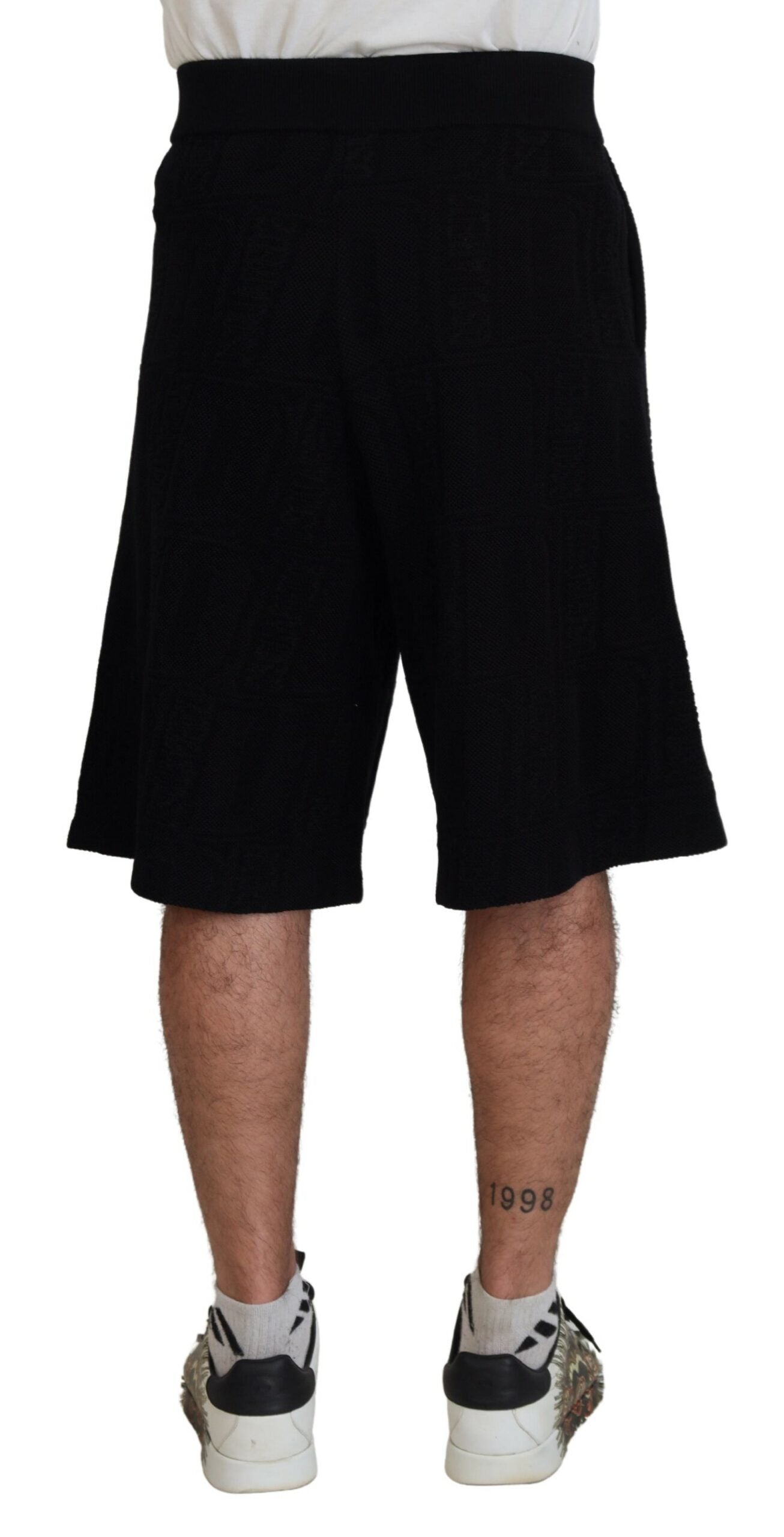 Dsquared² Black Bermuda for Men detail view