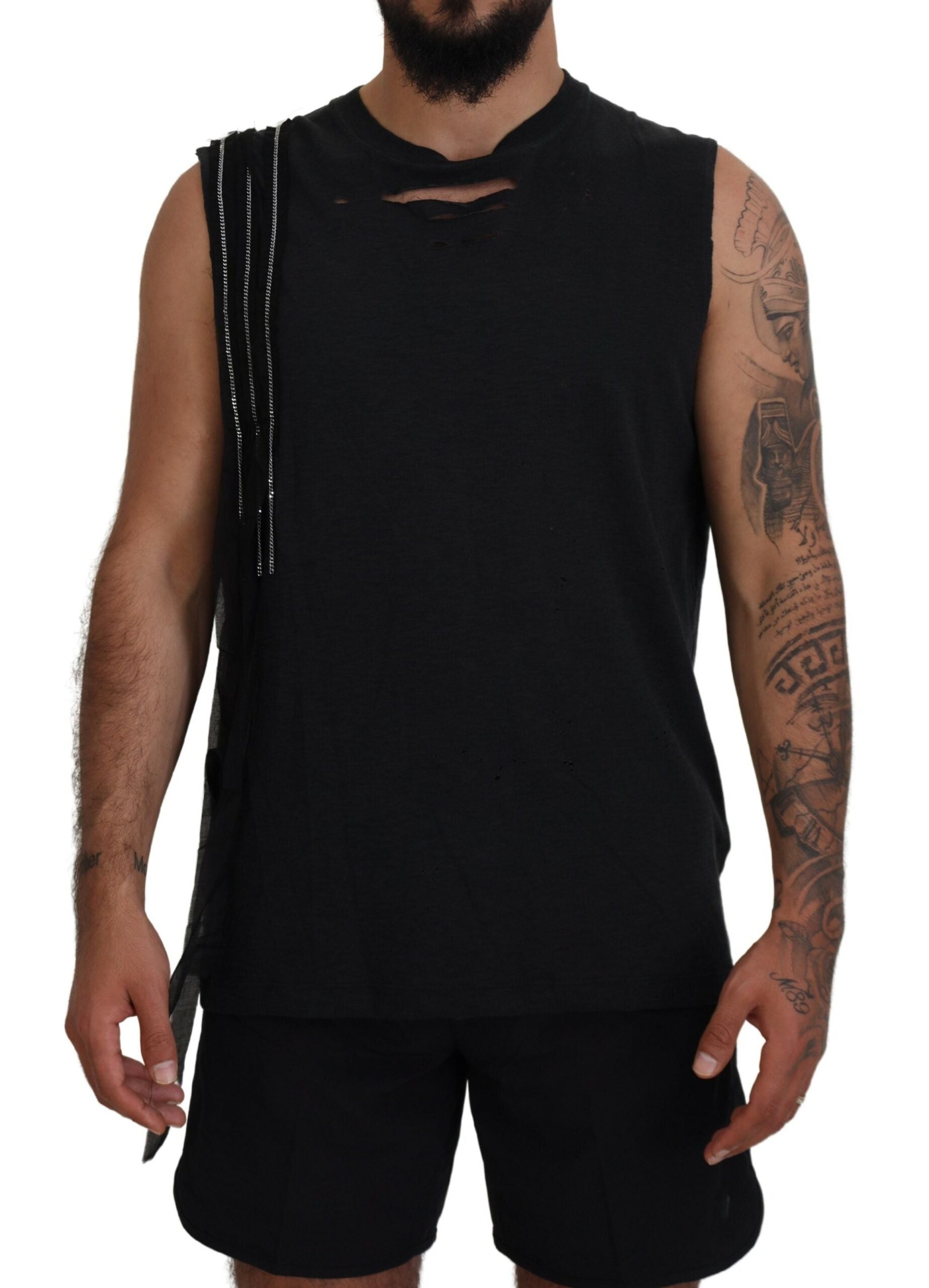 Dsquared² Black Sleeveless T-Shirt for Men