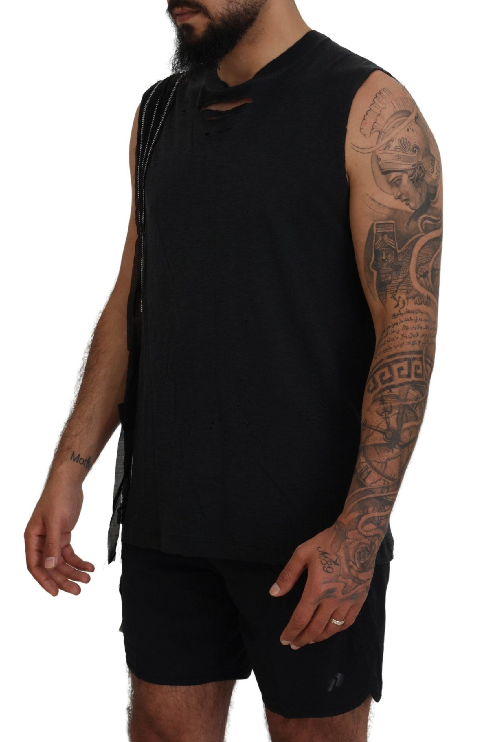 Dsquared² Black Sleeveless T-Shirt for Men alternate view