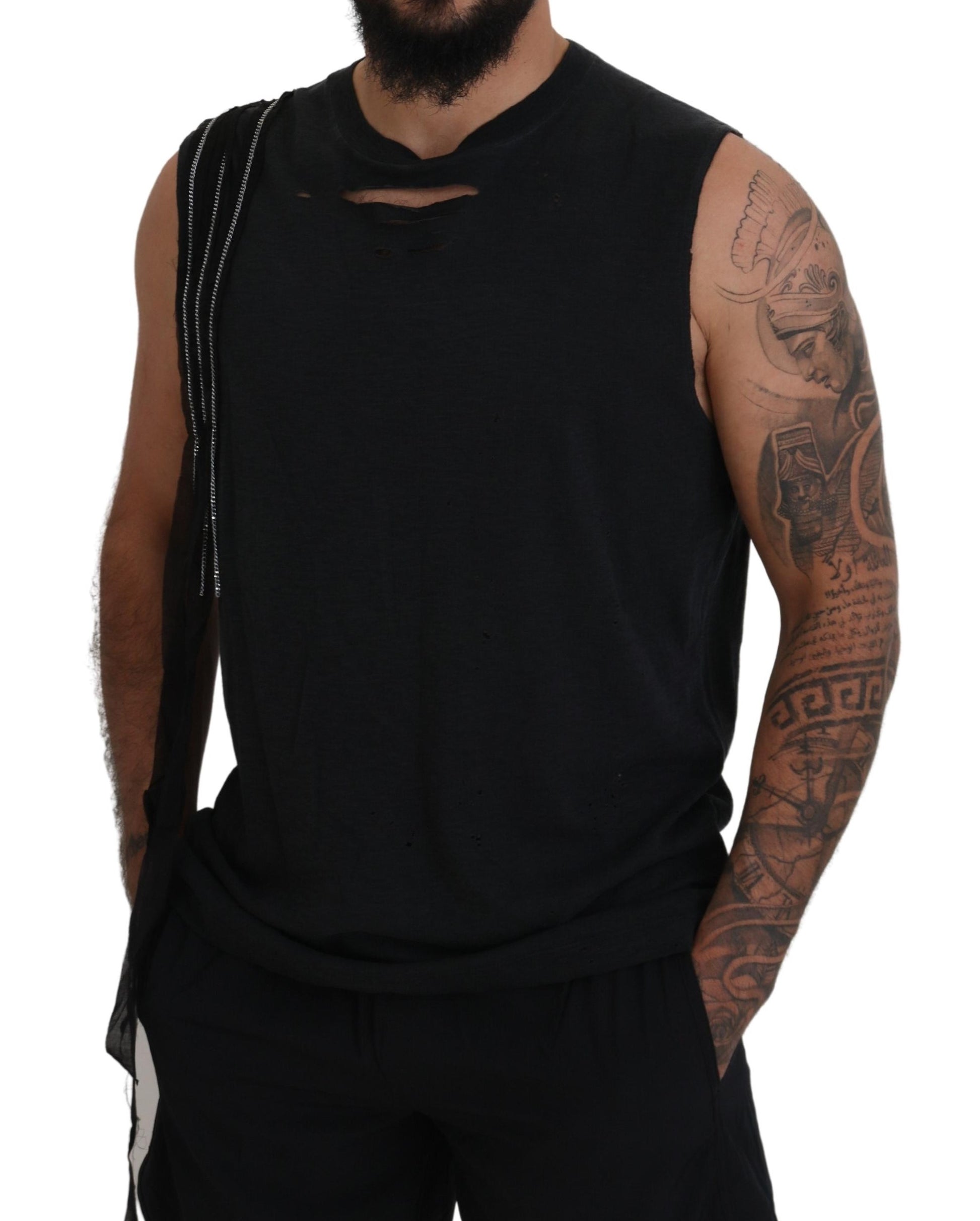Dsquared² Black Sleeveless T-Shirt for Men additional view