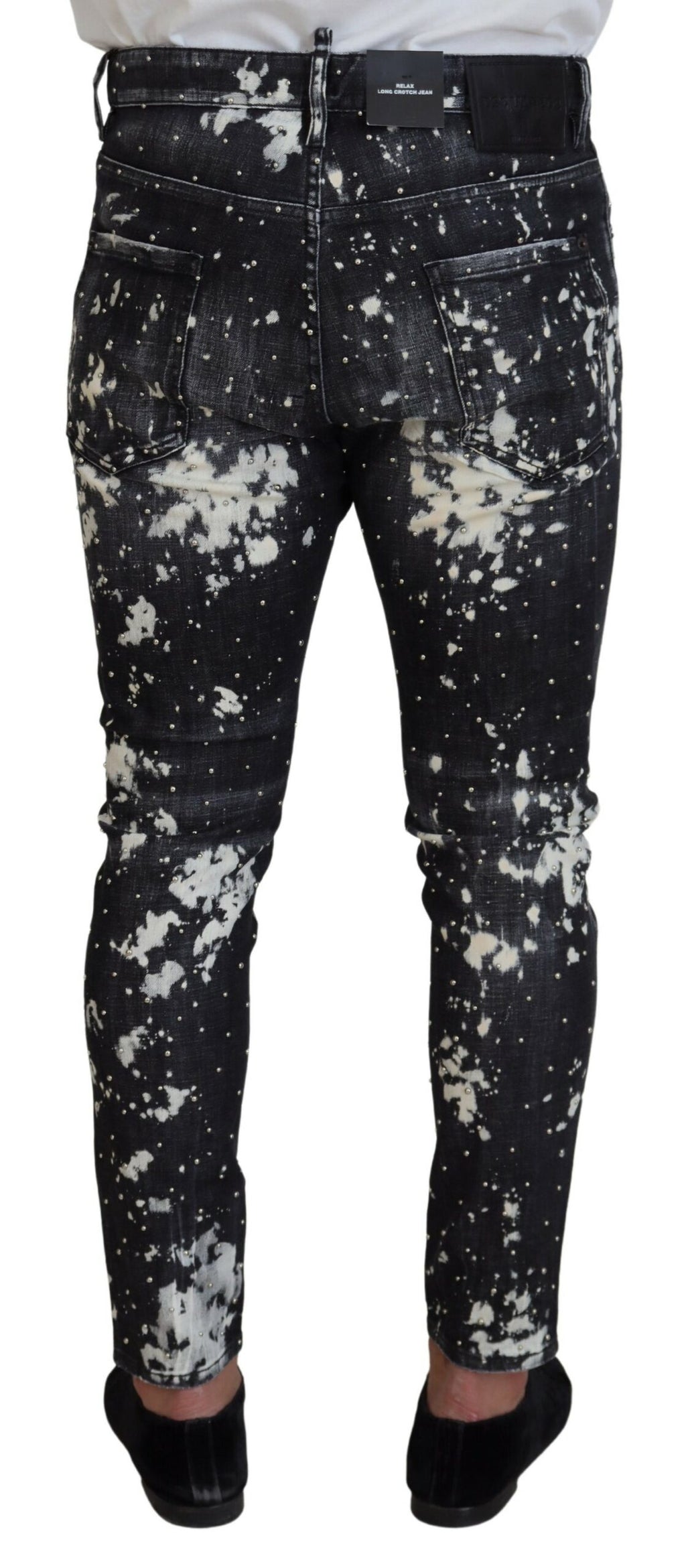 Dsquared² Grey Skinny Jeans for Men detail view
