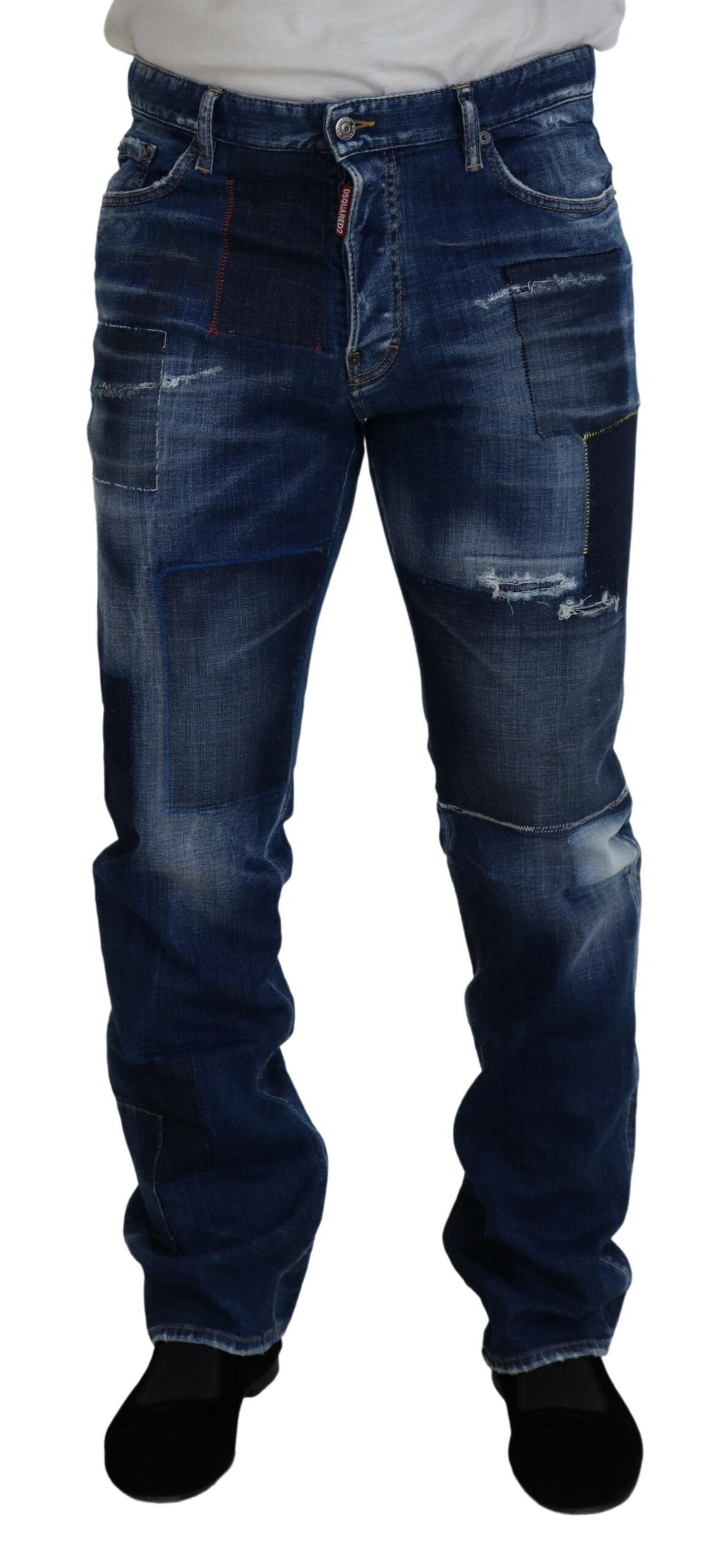Dsquared² Blue Straight Leg Jeans for Men