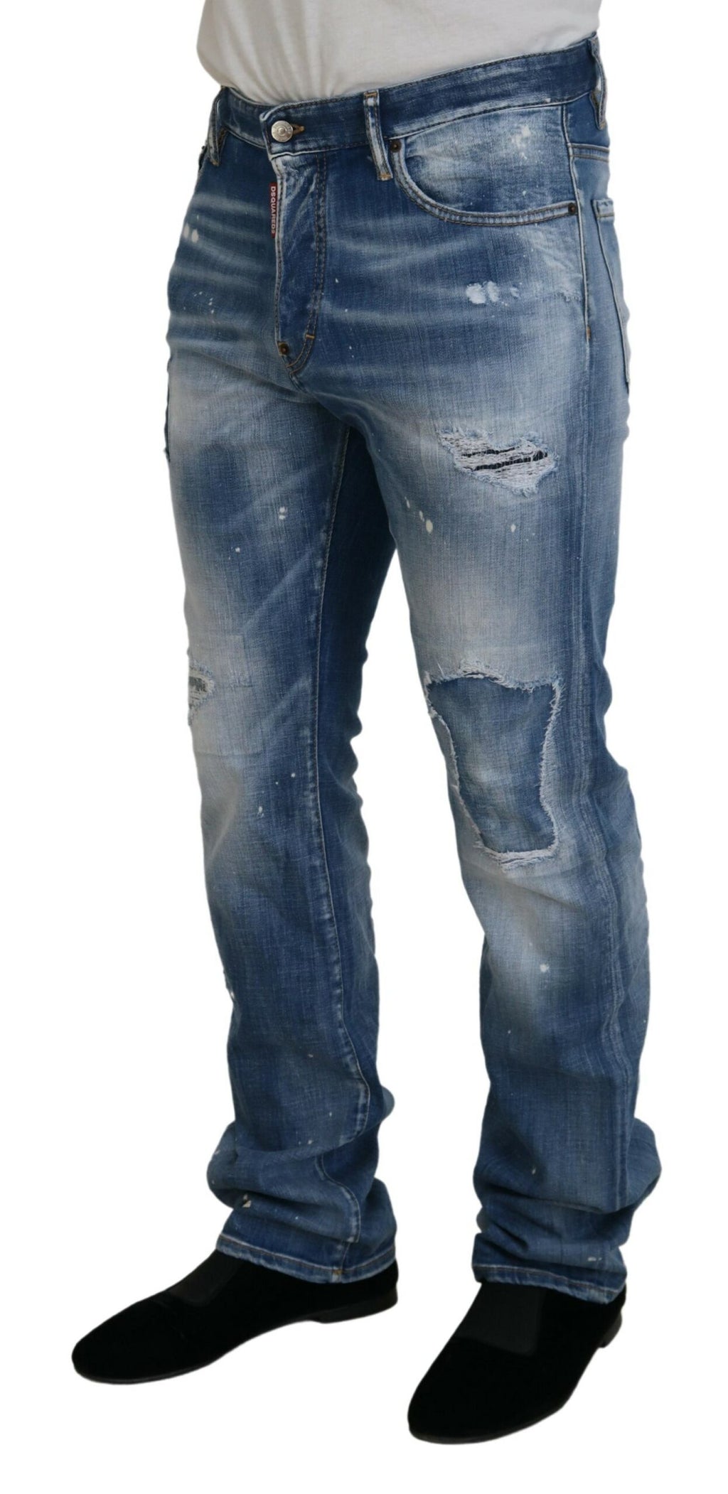 Dsquared² Blue Straight Leg Jeans for Men alternate view