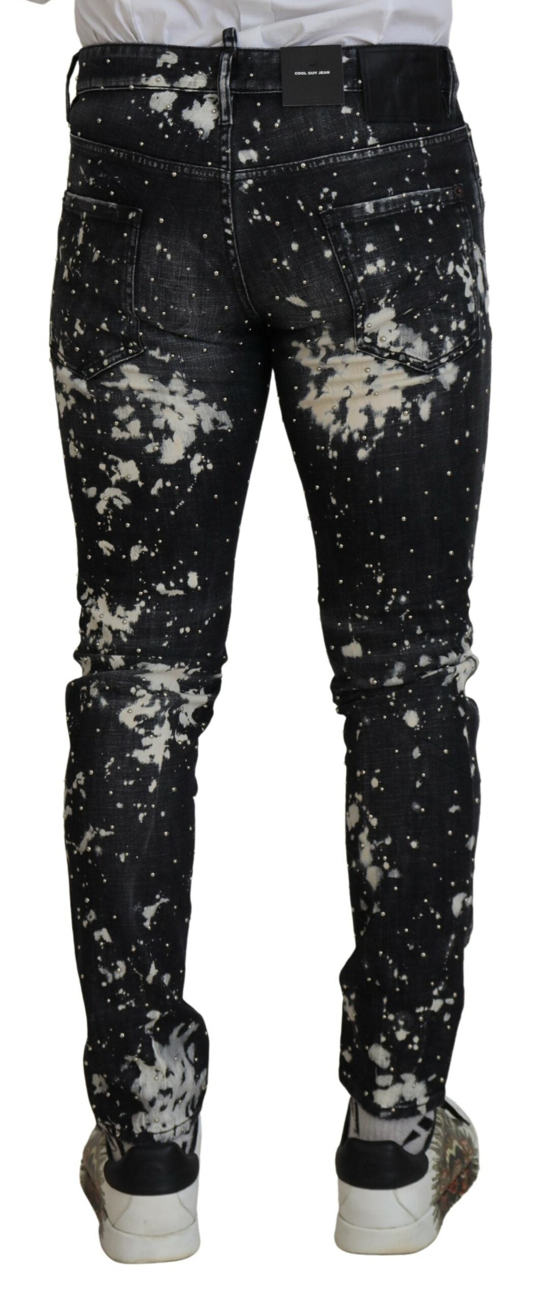 Dsquared² Black Skinny Jeans for Men detail view