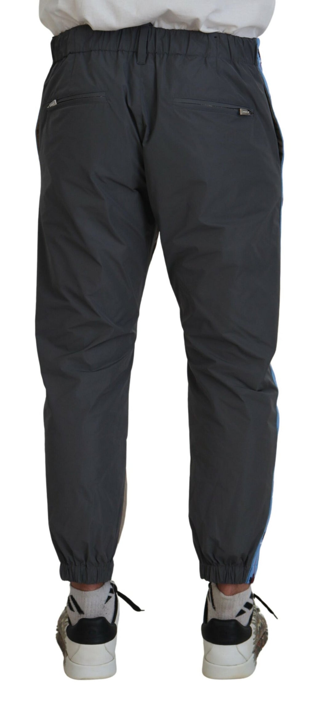 Pantalon décontracté bicolore Dsquared² en coton gris marron pour homme