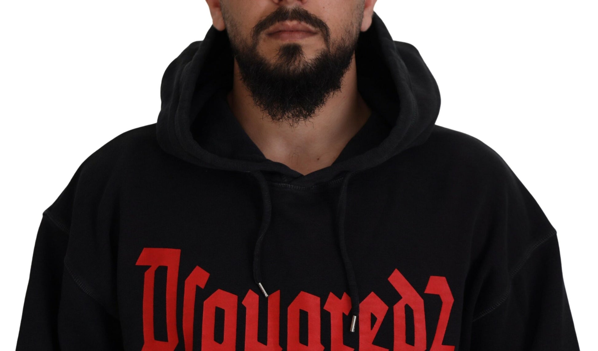 Dsquared² Black Hoodie for Men side view