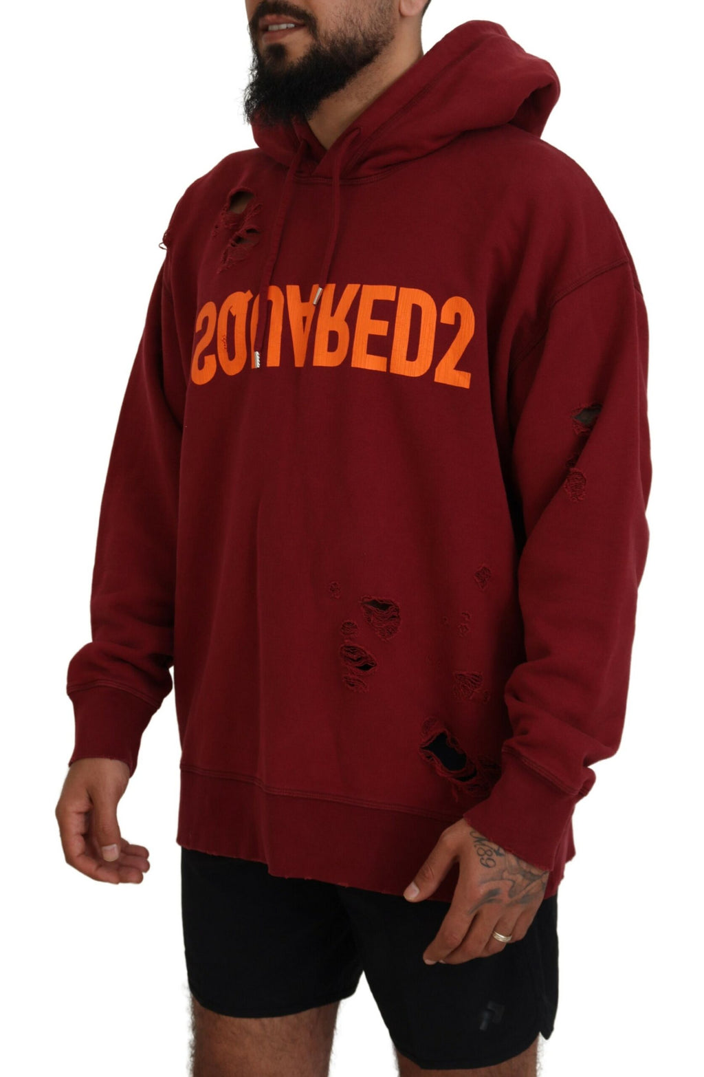 Dsquared² Red Hoodie for Men alternate view