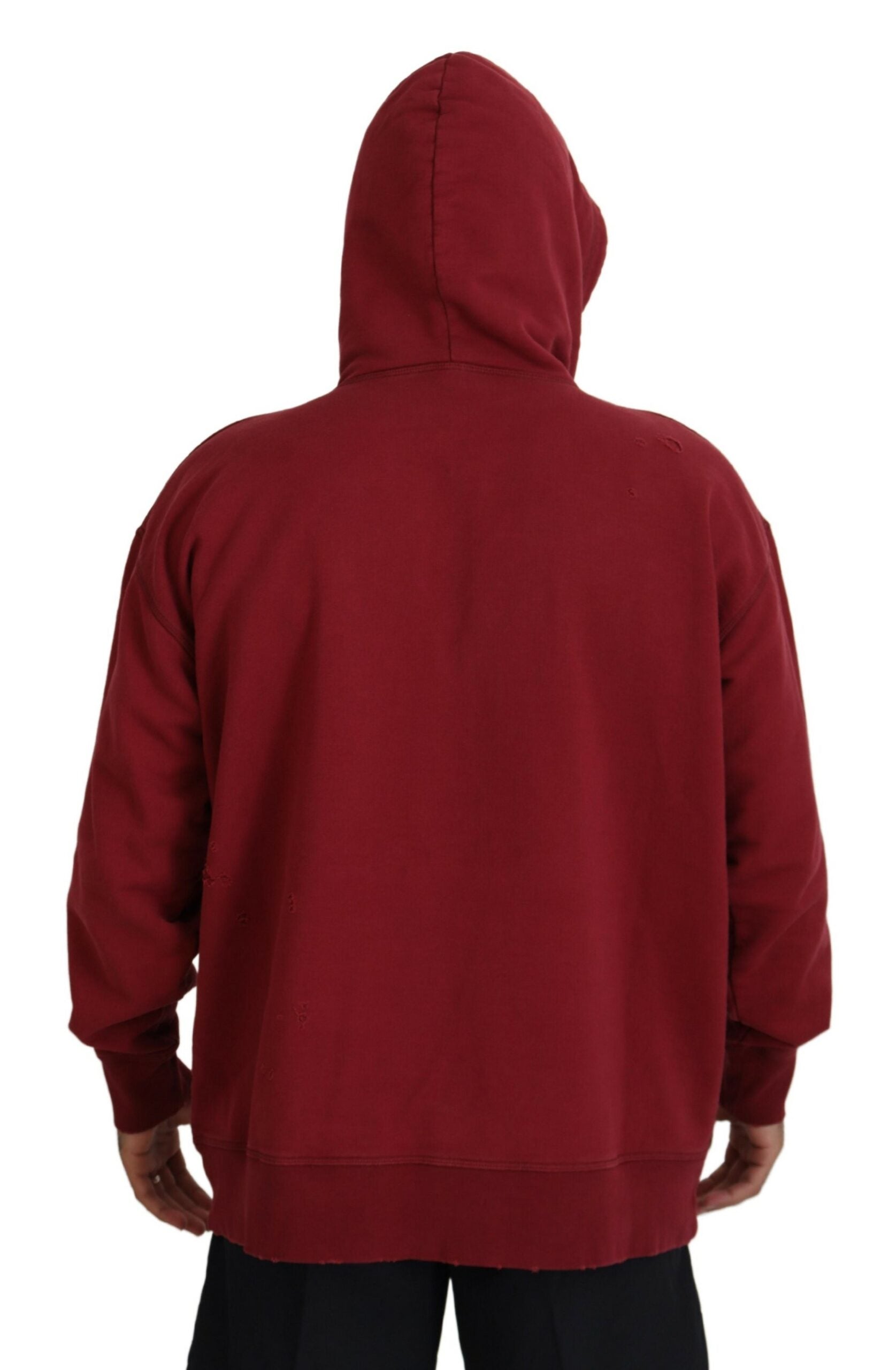 Dsquared² Red Hoodie for Men detail view