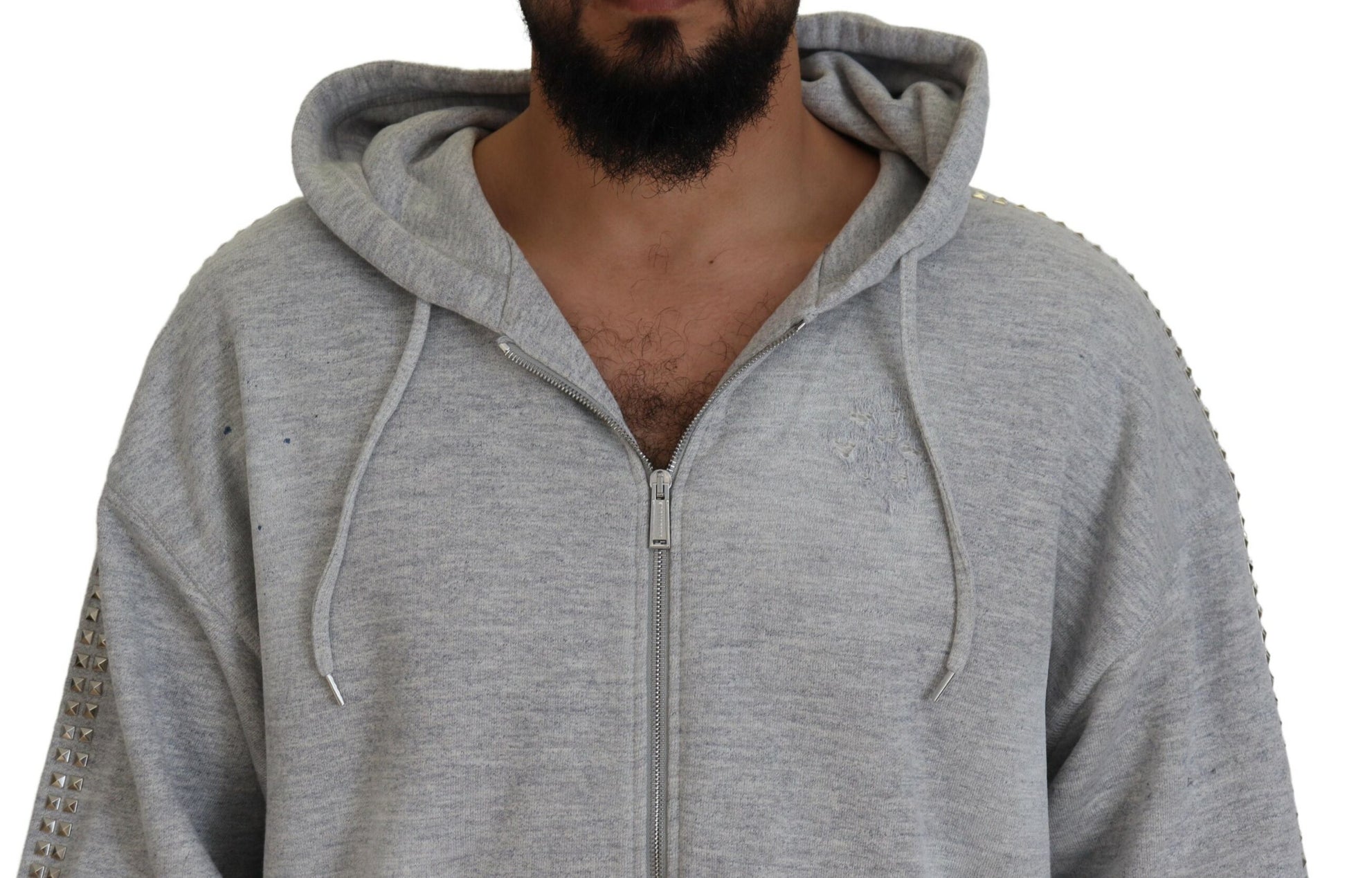 Dsquared² Grey Hoodie for Men side view