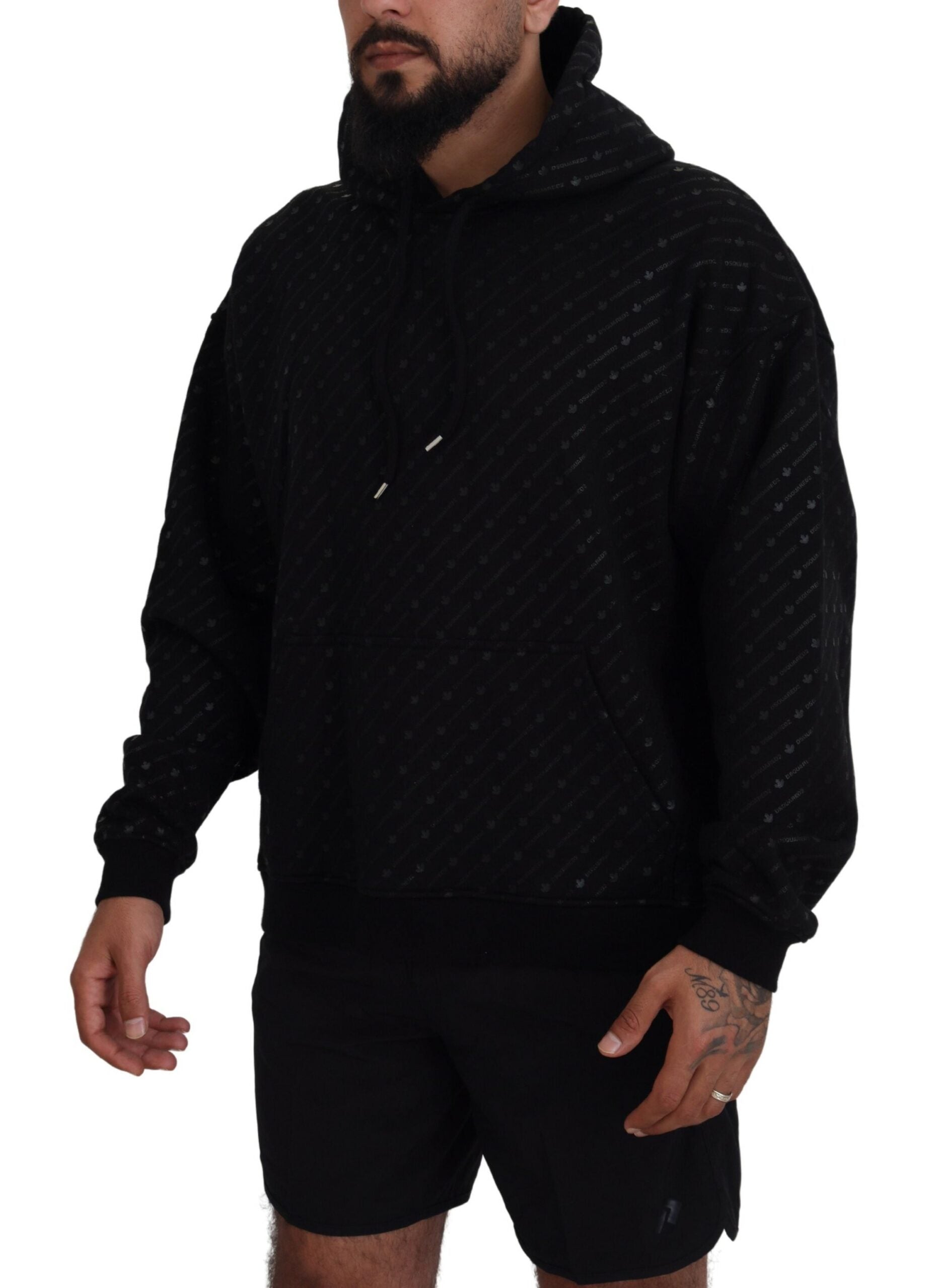 Dsquared² Black Hoodie for Men alternate view