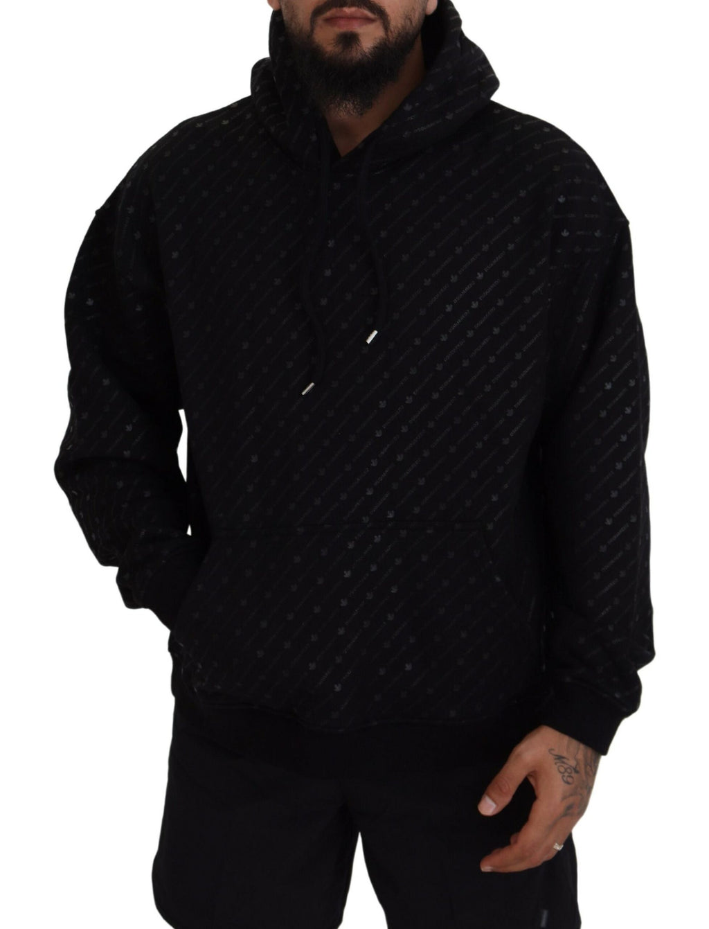 Dsquared² Black Hoodie for Men additional view