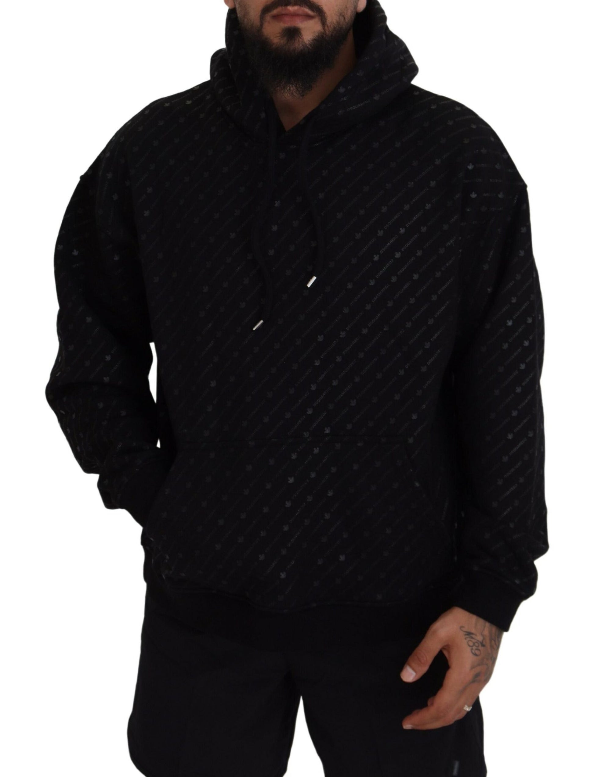 Dsquared² Black Hoodie for Men additional view