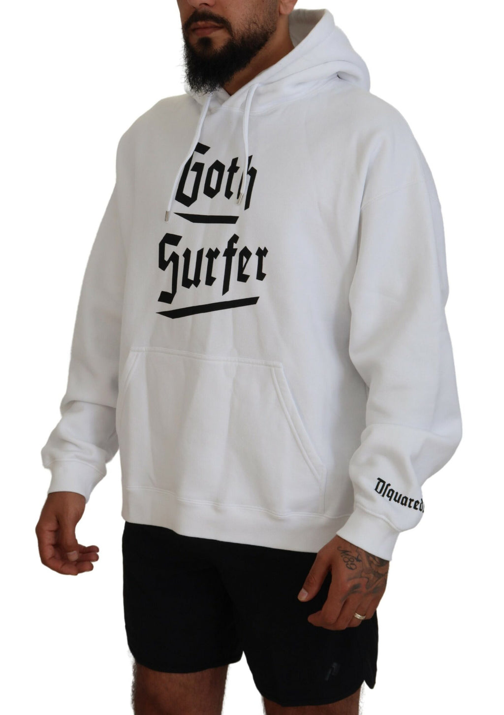 Dsquared² White Hoodie for Men alternate view
