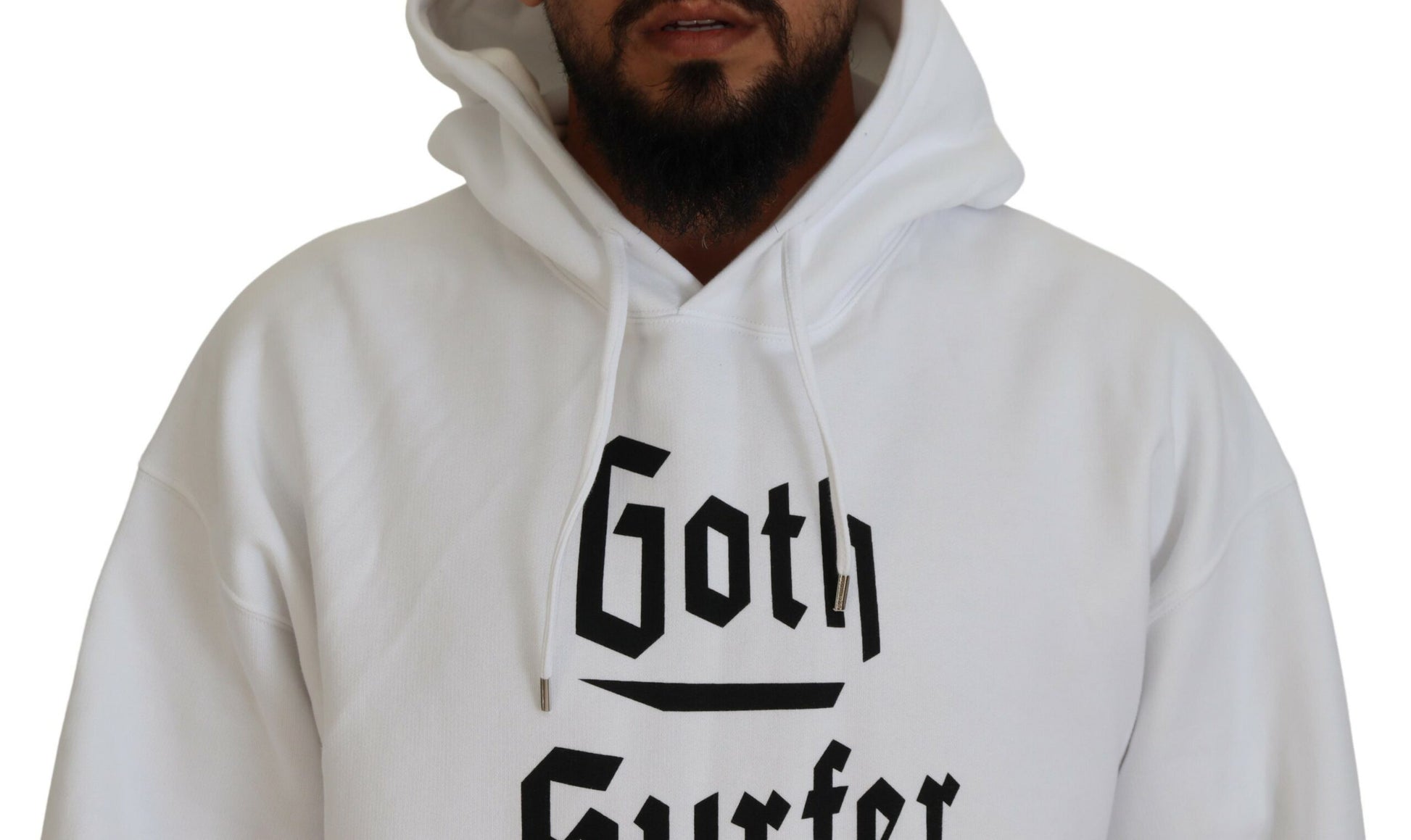 Dsquared² White Hoodie for Men side view