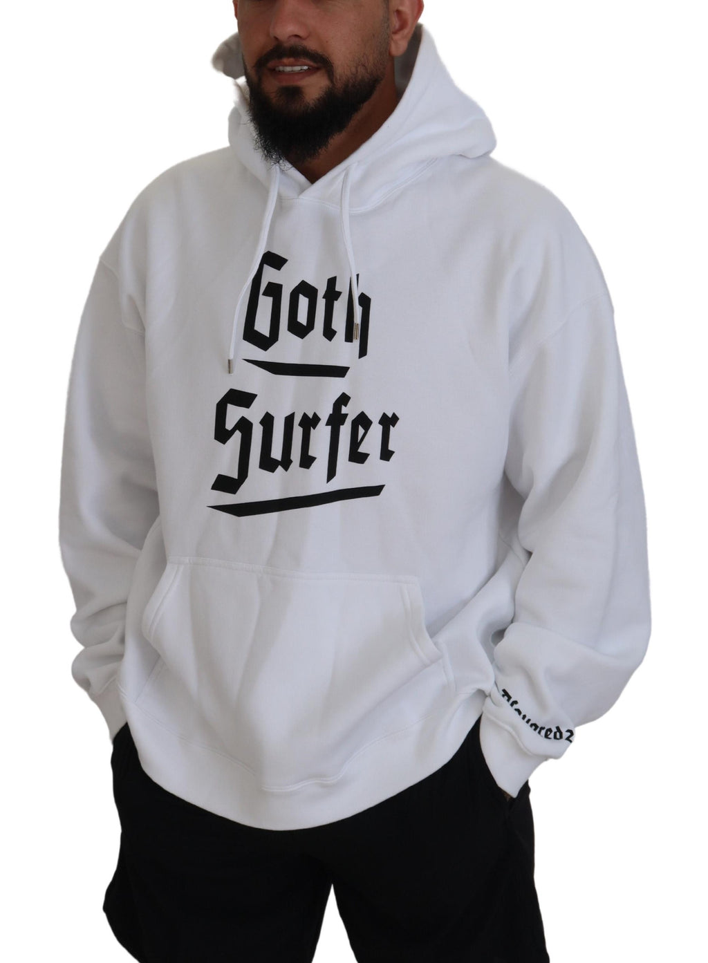 Dsquared² White Hoodie for Men additional view