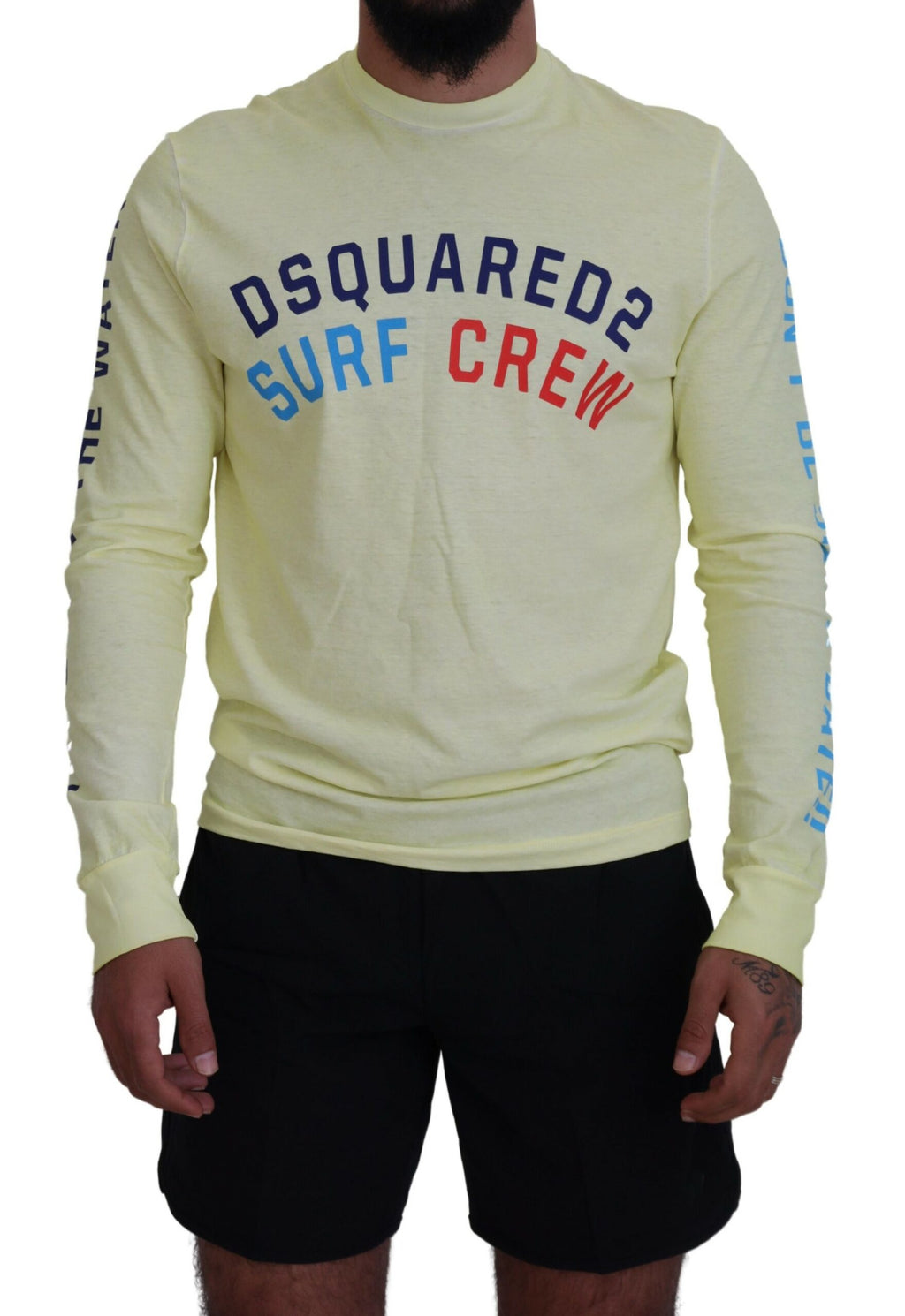 Dsquared² Yellow Long Sleeve T-Shirt for Men